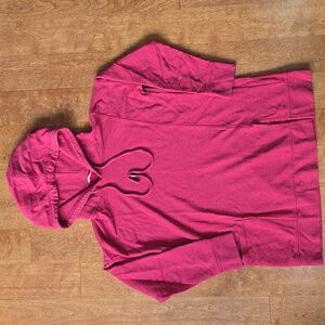 Soft Surroundings Women's Large Pink Long Sleeve Hoodie 100% Cotton SZ PS